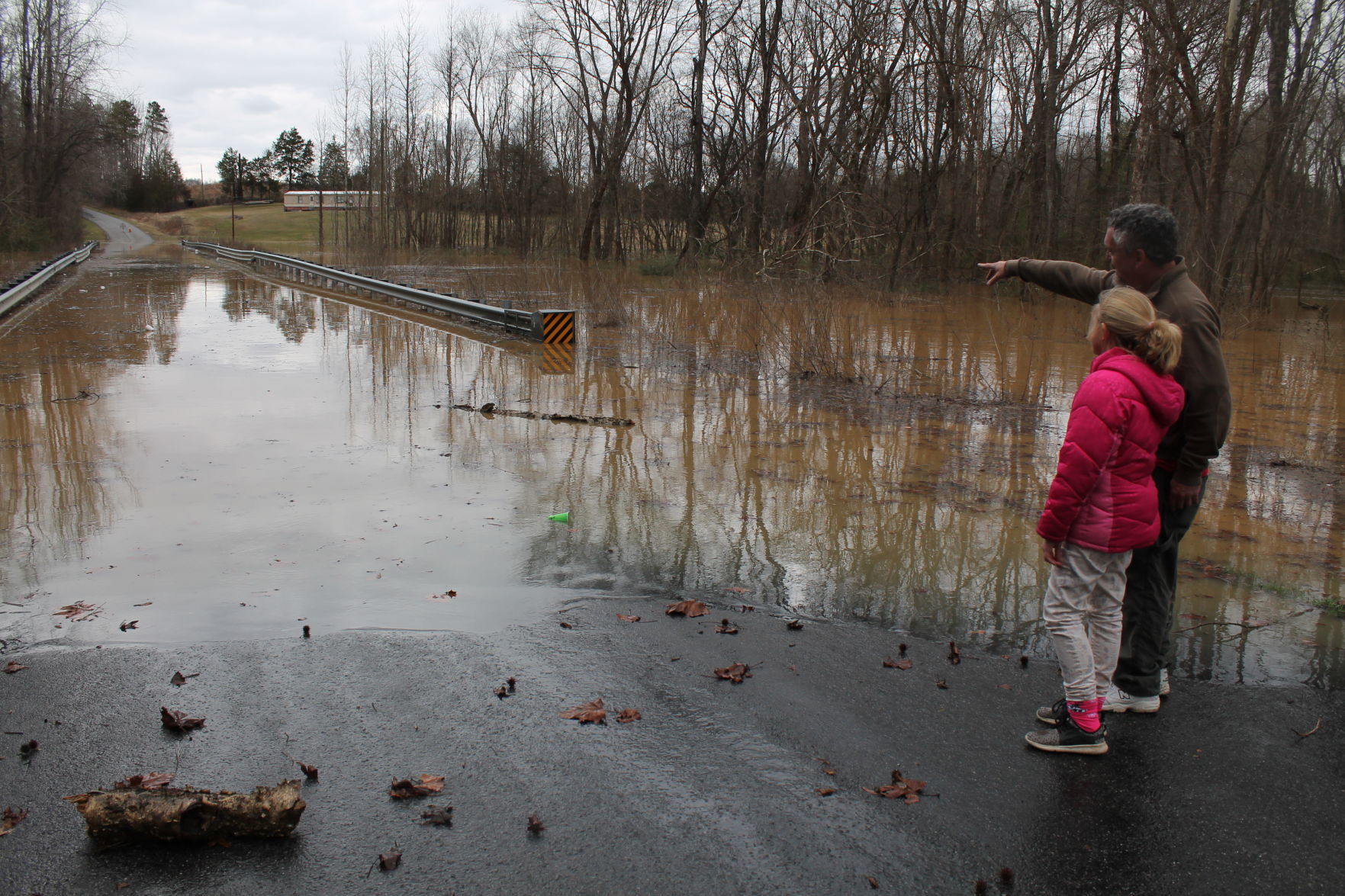 George Wooding and granddaughter Stephanie Grace Elliott at Stebbins Road Friday afternoon.JPG